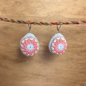 Mandala Easter Egg Earrings