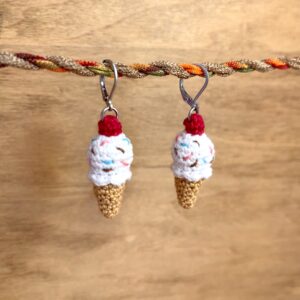Ice Cream Cone Earrings