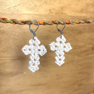 Metallic Cross Earrings