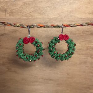 Holiday Wreath Earrings