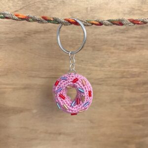 Beaded Donut Keychain