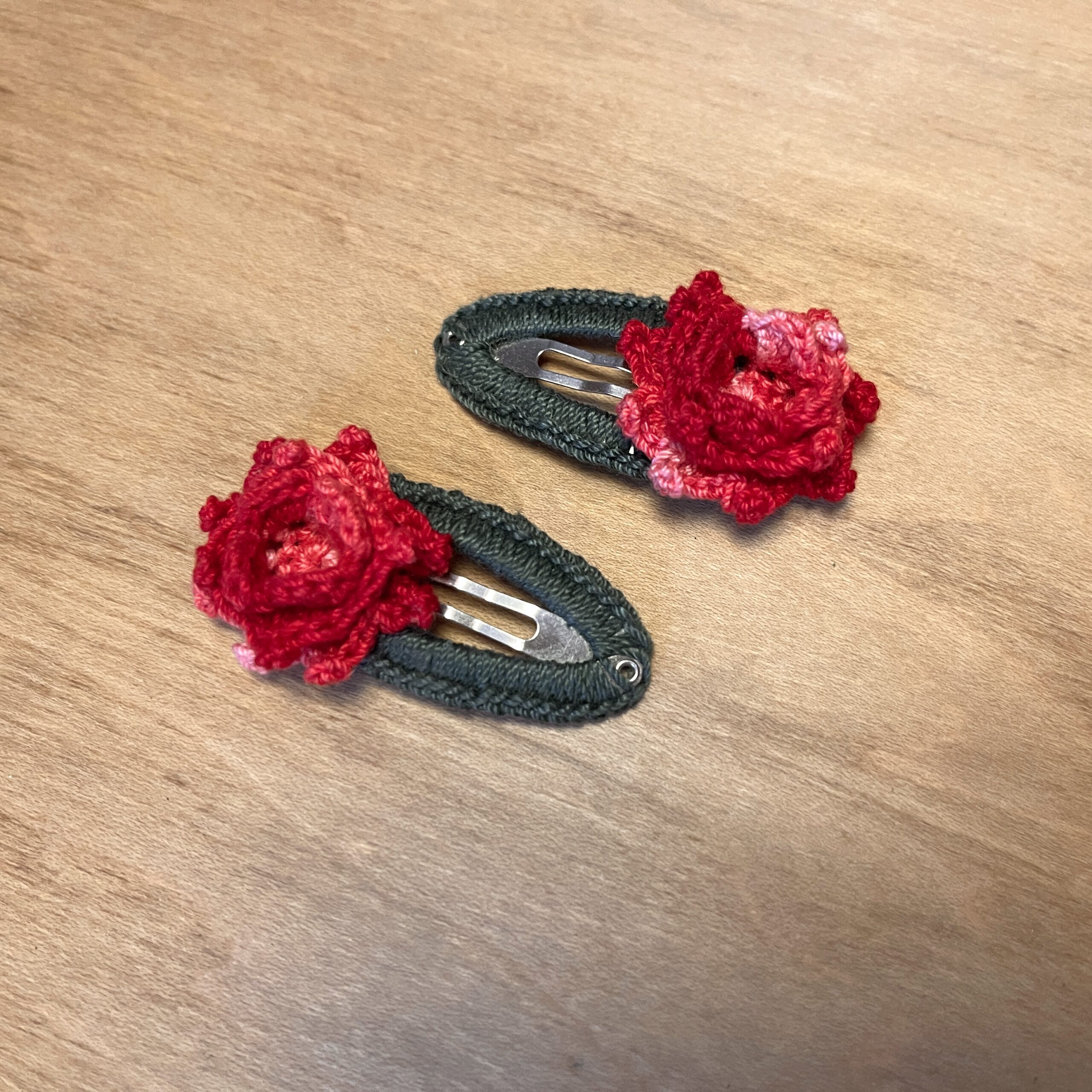 Rose Hair Clips