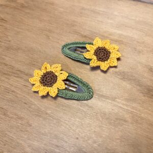 Sunflower Hair Clips